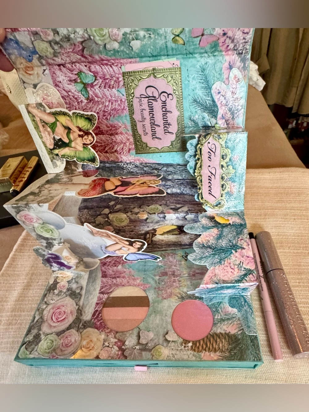 Too Faced Enchanted Glamourland Palette - Pink & Teal